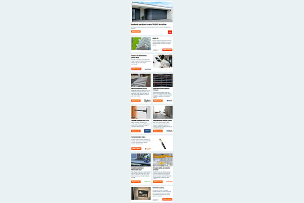 Architektonická integrace garážových vrat: TRIDO Archiline