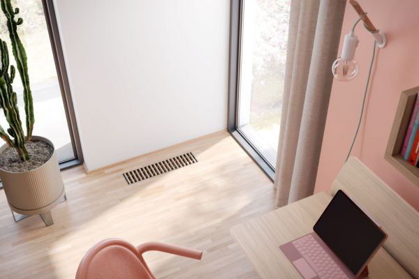 Designové podlahové vývody vzduchu