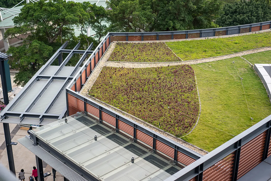 Polointenzivní zelená střecha