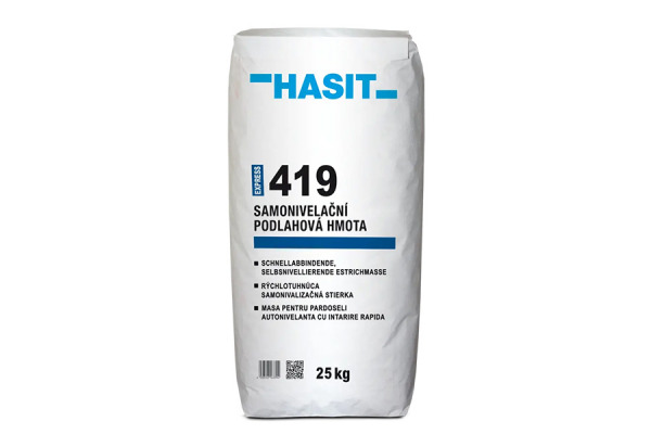 HASIT 419 PREMIUM Rychletuhnoucí samonivelační podlahová hmota