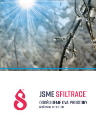 SFILTRACE Neviditelné vzduchové dveře AIRSTOP<sup>®</sup> snímky z termokamery