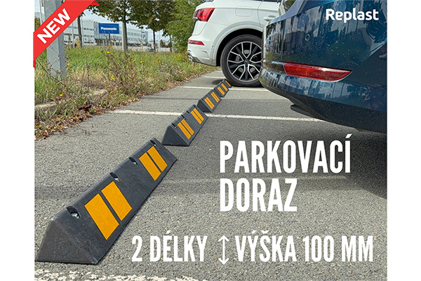Parkovací dorazy REPLAST. Odolné. Bezpečné. Udržitelné.