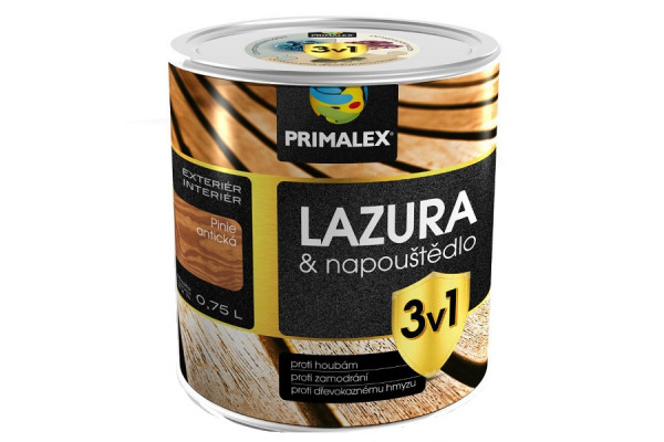Primalex LAZURA & NAPOUŠTĚDLO 3v1