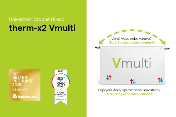 Univerzální deskové otopné těleso therm-x2 Vmulti