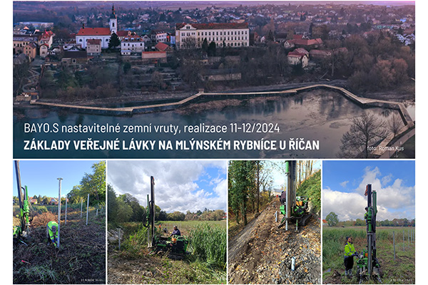 Základy na nastavitelných zemních vrutech s profesionální instalací